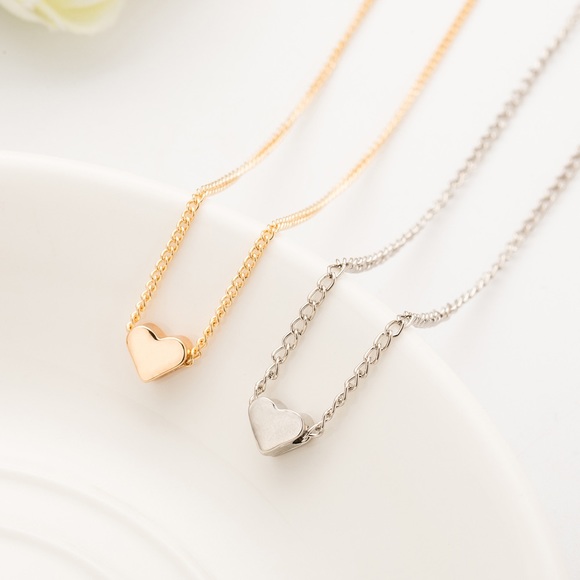 Jewelry - 2/$15-Dainty Single Heart Necklace